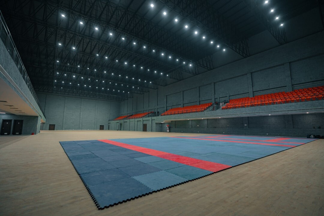 Modern media production studio reception and training facility interior
