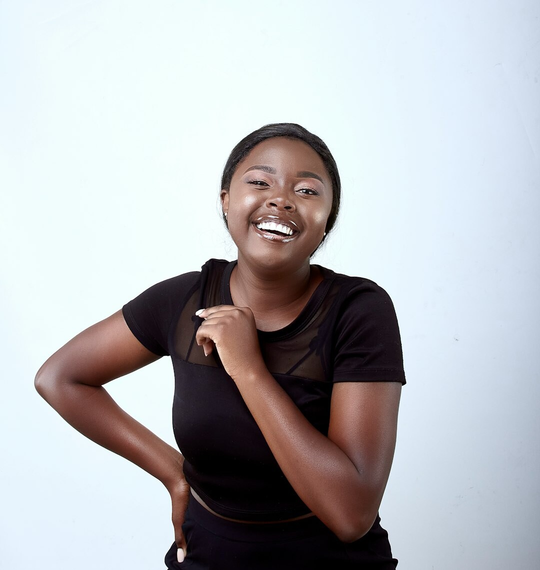 Professional Australian woman, studio production director with confident smile